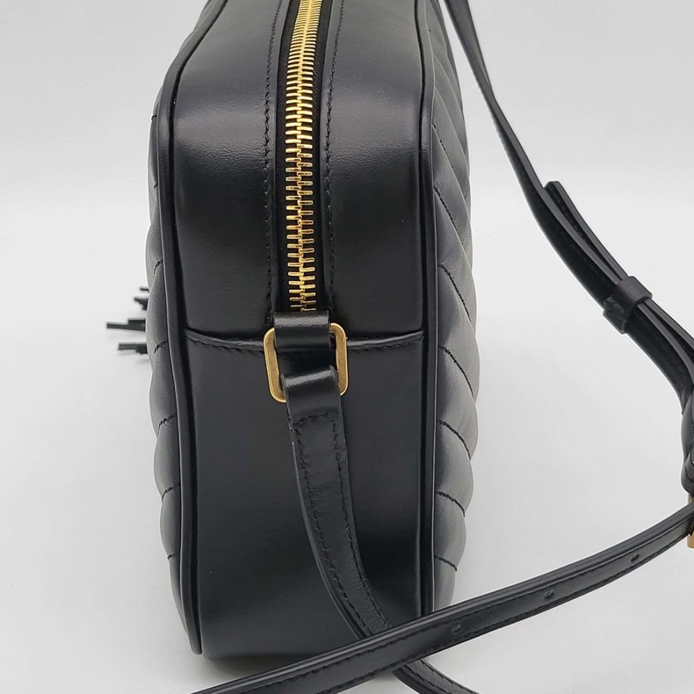 100% Authentic Yves Saint Laurent Lou Matelasse Leather Camera Crossbody Bag - Picture 5 of 13
